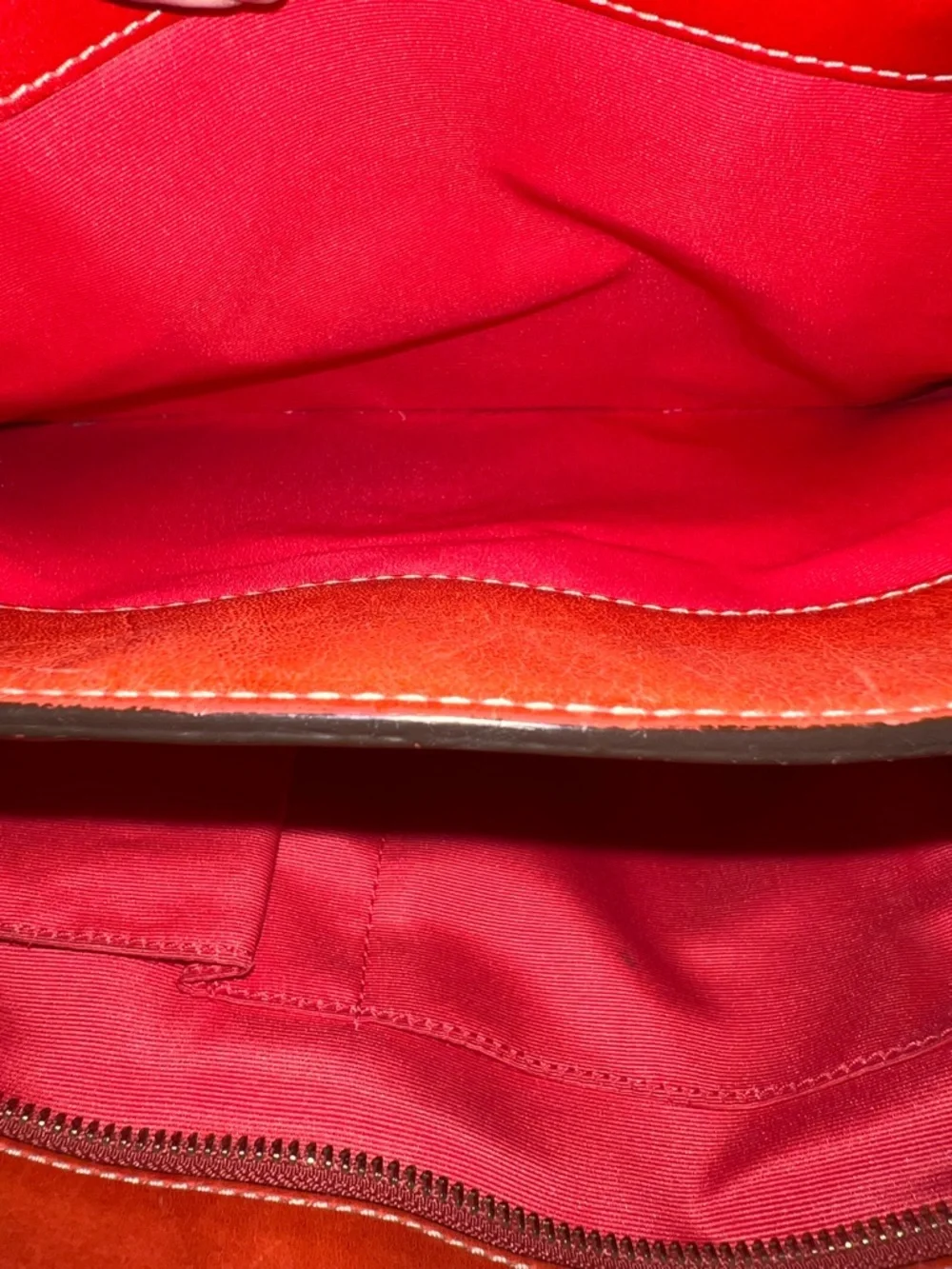 Stunning vintage Coach Orange Leather Shoulder Tote with Gold Turnlock